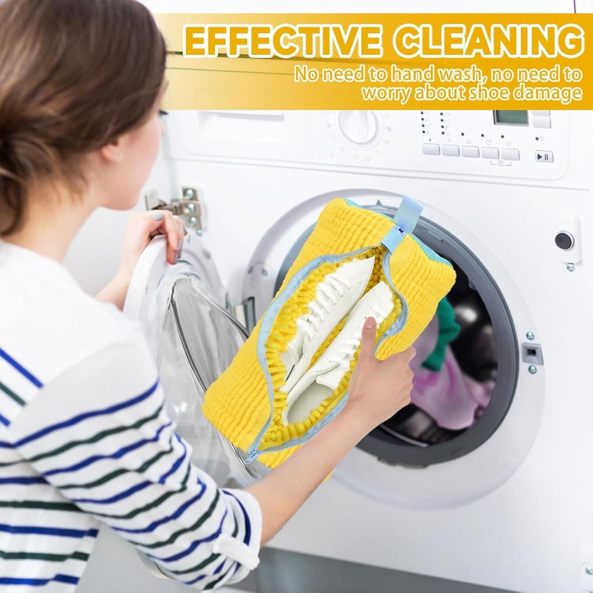 2-Pack Shoe Washing Machine Bags